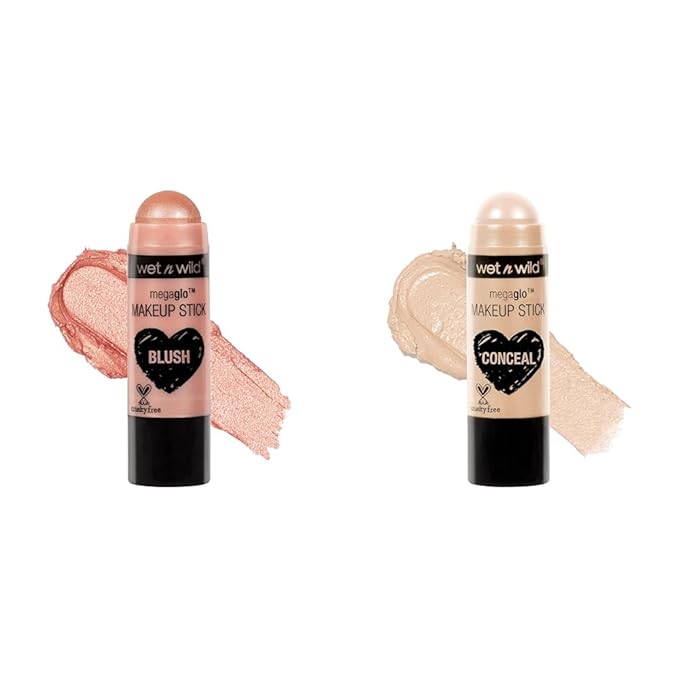 wet n wild MegaGlo Makeup Stick Peach Bums Stick Bundle