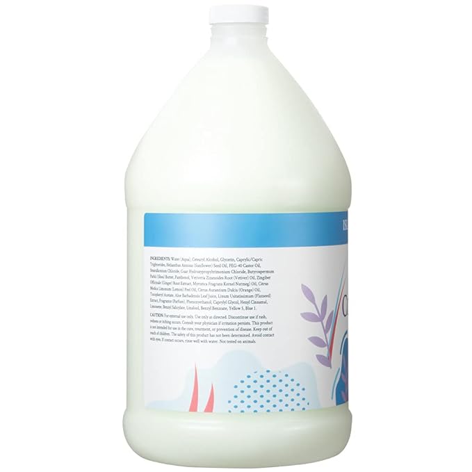 Ginger Lily Farms Botanicals Moisturizing Conditioner for Dry Hair, Island Tranquility, 100% Vegan & Cruelty-Free, Green Tea Lemongrass Scent, 1 Gallon Refill (Pack of 4)