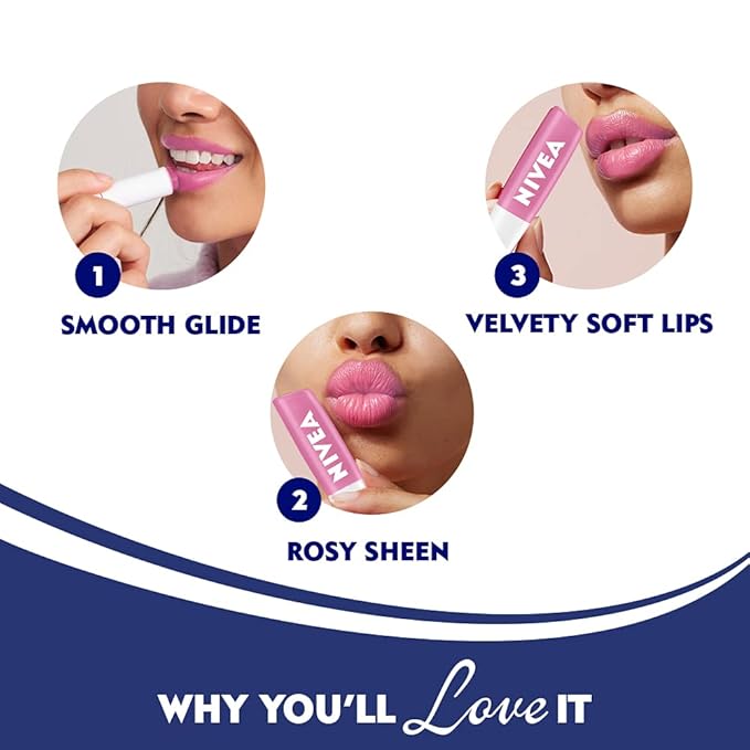 Nivea Lip Soft Rose Blister Pack