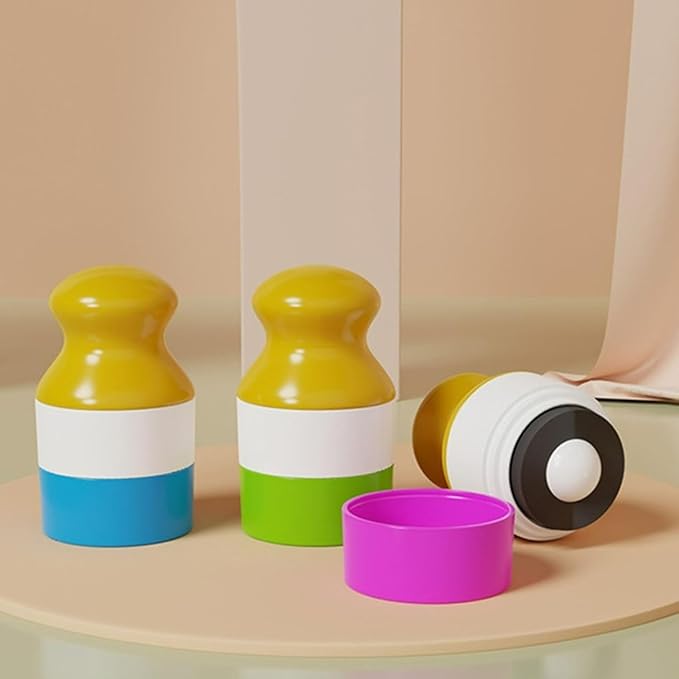 Sunscreen Applicator for Kids,Sunscreen Applicator,Sunblock Applicator for Kids,Suncream & Lotion Applicator For Kids,Refillable Sponge Roller Applicator (Blue)