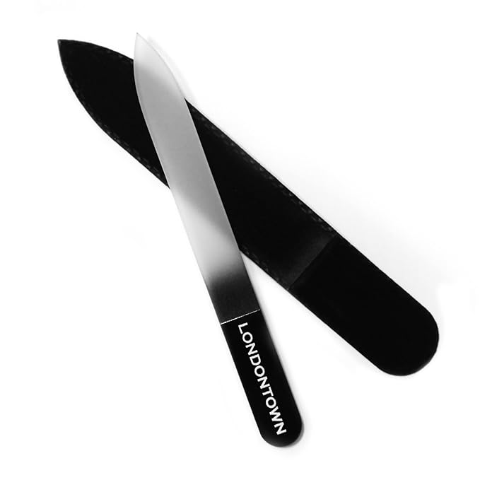 LONDONTOWN Black Glass Nail File, 0.48 oz (Pack of 1)
