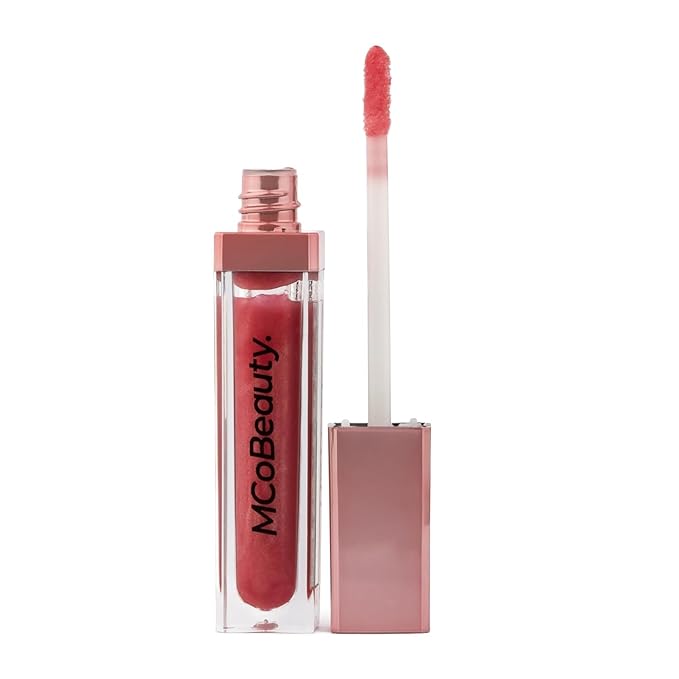 MCoBeauty LipLights Shine Gloss, Berry Pink, High Shine and Color for Irresistible Lips, Vegan, Cruelty Free Cosmetics