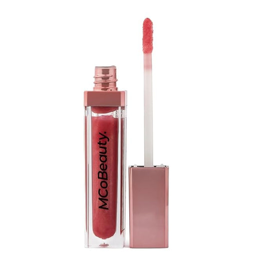 MCoBeauty LipLights Shine Gloss, Berry Pink, High Shine and Color for Irresistible Lips, Vegan, Cruelty Free Cosmetics