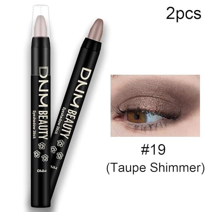 evpct 2Pcs Cream Eyeshadow Sticks Set for Eyes Waterproof, Taupe Shimmer Matte Eye shadow Stick Pencil Pen Bulk sombras en crema para ojos 19+19