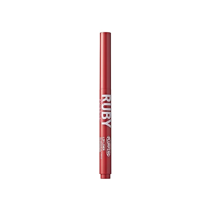 Ruby Kisses Plumping Effect Lip Liner, Semi Matte, Smudge Proof, High Pigment, Medium to Full Coverage Makeup, Precise Tip, Bold Color Lip Plumper