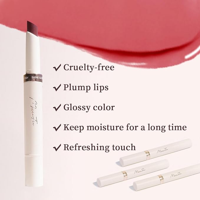 Glow Lips 01 Gleaming Fig, Lip Plumper, Long Lasting, Moisture, Glow