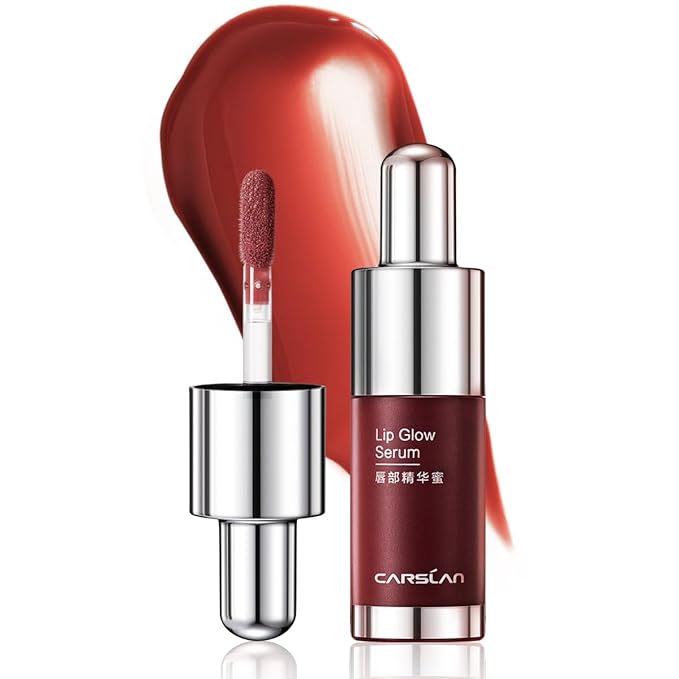 Hydrating Lip Gloss Serum, Moisturizing, Plunping, Shiny Lip Glow, Tinted Lip Care with Vitamin E, Crithmum Maritimum Essential oil, G107