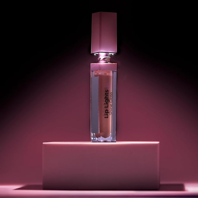 MCoBeauty LipLights Shine Gloss, Clear, Gloss for Irresistible Lips, Vegan, Cruelty Free Cosmetics