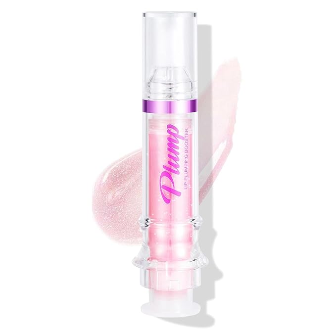 6 Colors Lip Plumper, Hydrating & Smooth Wrinkles, Enhancing Plump Effect for Fuller Lips, High Shine Glaze, Long Lasting Nourishing for Women Girls (# 02)