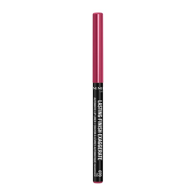 Rimmel Lasting Finish Exaggerate Automatic Lip Liner - Rich, Smooth Formula, Long Lasting - 70 Pink Enchantment, .01oz