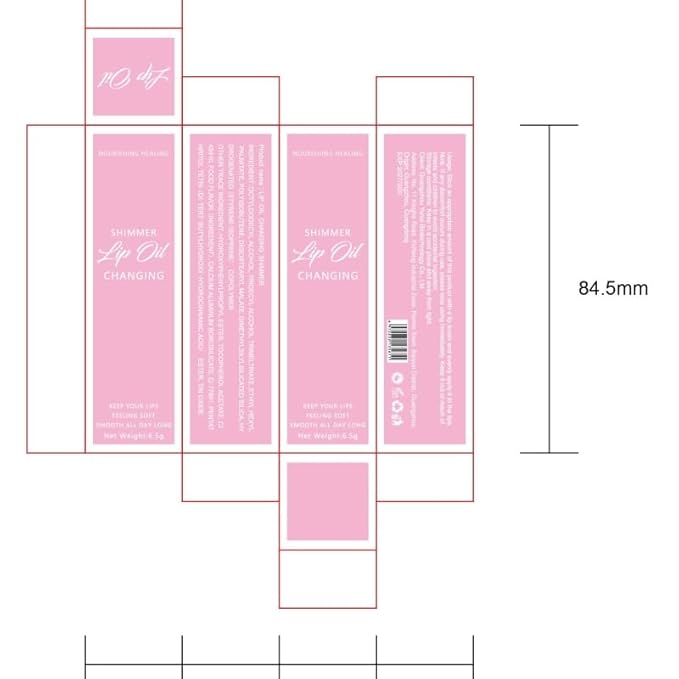 Magic Color Changing Moisturizing Lip Glow Oil - Big Brush Plumping Glimmer Lipstick, Fresh Texture, Hydrating, Non-Sticky Long Lasting Gloss