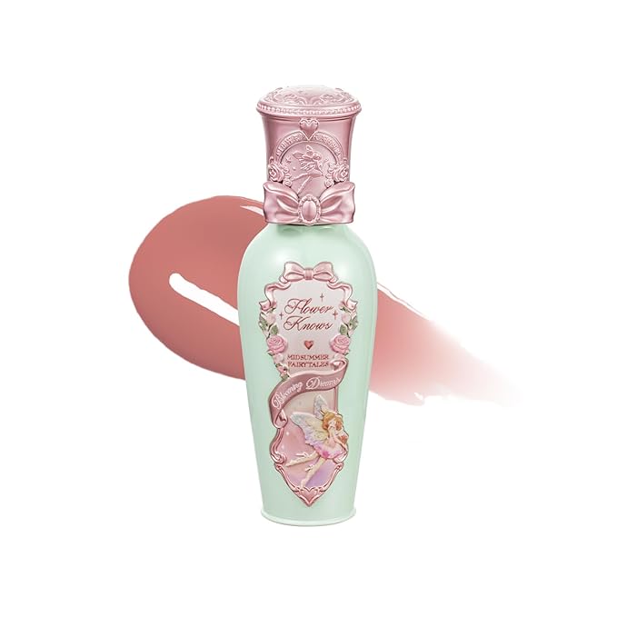 Flower Knows Midsummer Fairytales Lip Gloss G07 Lullaby + Violet Strawberry Rococo Glitter Lip Gloss G02 Rasberry Booze