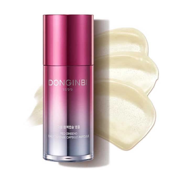 Donginbi Ginseng Daily Defense Capsule Ampoule - Improved Skin Environment, Korean Ginseng Skin Care,1.01 floz / 30 ml