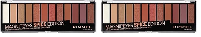 Rimmel Magnif'eyes Eyeshadow Palette, Spice Edition (Pack of 2)