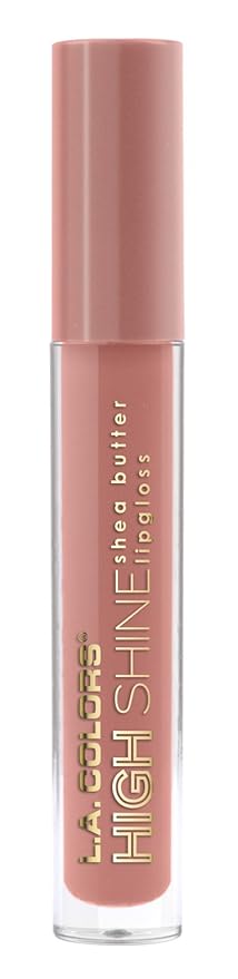 L.A. COLORS High Shine Shea Butter Lip Gloss, Sensual, 0.14 Oz (CLG948) (Pack of 4)