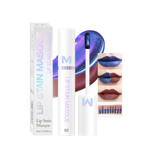 Matte Lip Gloss Peel Off Masque - Peel Off Lip Stain Tattoo, Toffee Rose Peel Off Lip Tint，Long Lasting Waterproof Transfer-proof Lip Mask Lip Stain Peel Off Lip Gloss, Stay Lip Makeup 02#