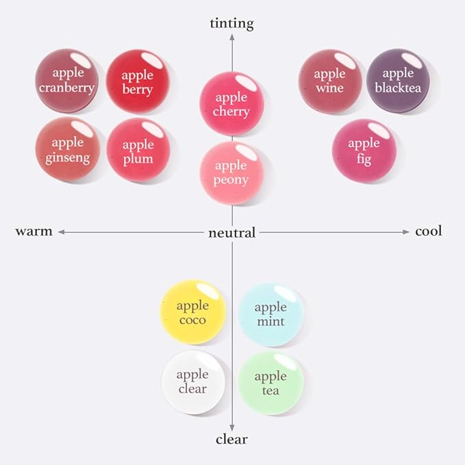 NOONI Korean Hydrating Lip Oil - Appleblacktea | Long-Lasting, Moisturizing, Plumping, Revitalizing for Dry Lips, Waterproof, No Peel Off, Hydrating, Nourishing Crystal Clear, 0.12 FL Oz