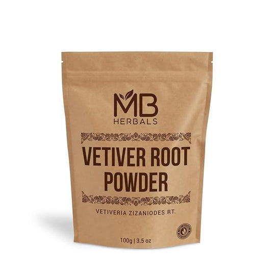 MB Herbals Vetiver Powder 100 Gram () | Root Powder 3.5 oz