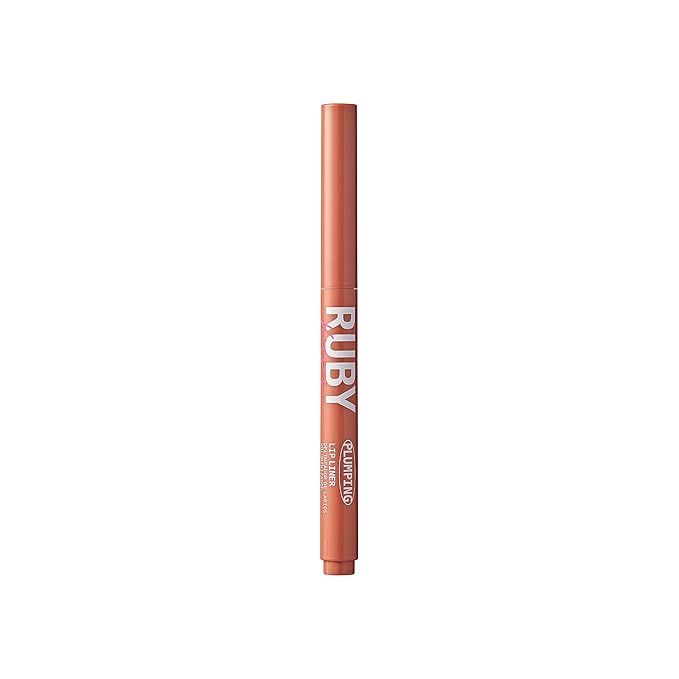 Ruby Kisses Plumping Effect Lip Liner, Semi Matte, Smudge Proof, High Pigment, Medium to Full Coverage Makeup, Precise Tip, Bold Color Lip Plumper