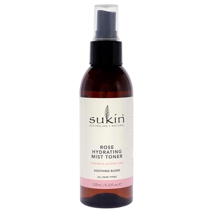 Sukin Rose Hydration Mist Toner, 4.23 Fl Oz