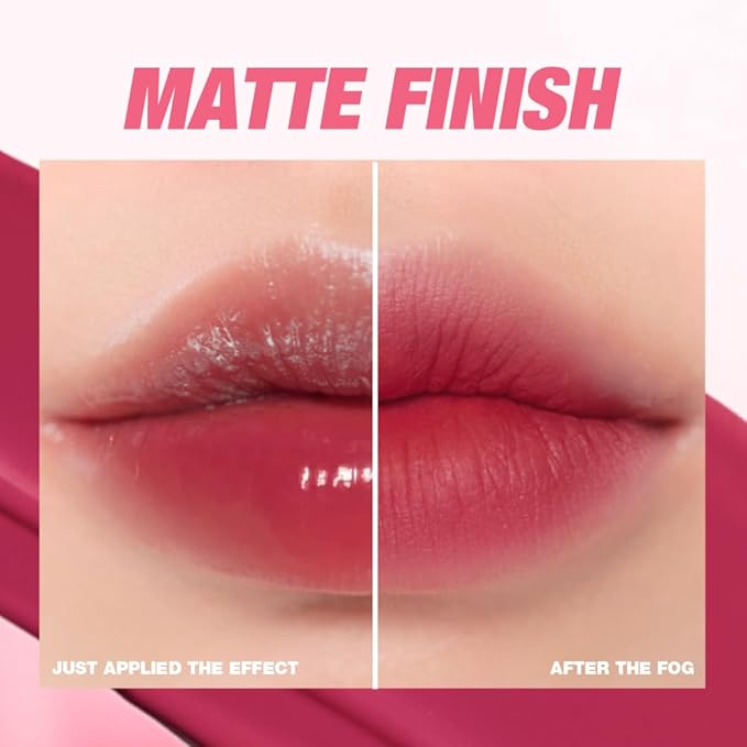 LANGMANNI Lip Oil Tint | Hydrating & Long-Lasting Lip Stain | Moisturizing And High Gloss Makeup,Non-Sticky Lip Stain For Watery And Silky Smooth Lips(#5 Raspberry Sorbet)