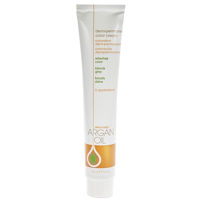 One n Only Argan Oil Demi-Permanent Color Cream - 3N Dark Natural Brown Hair Color Unisex 3 oz (Pack of 2)