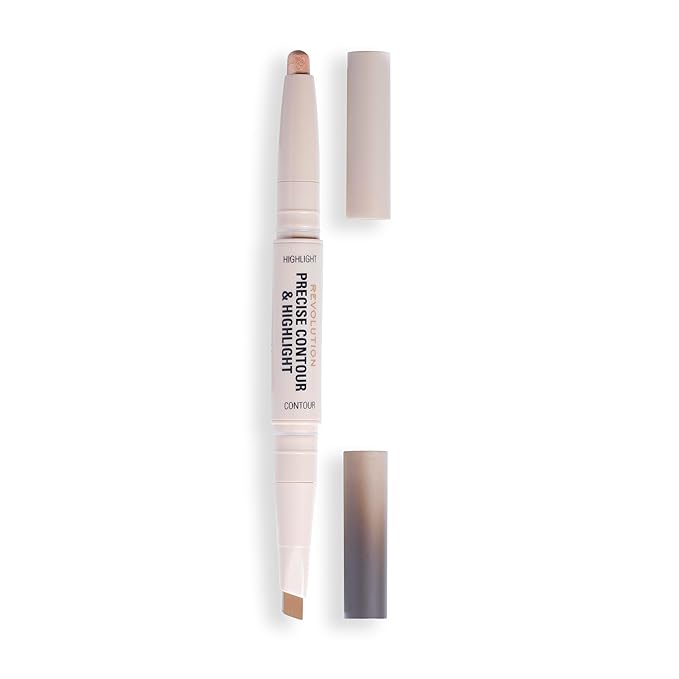 Revolution Beauty, Precise Contour & Highlight Stick, All-In-One Cruelty-Free, Dark