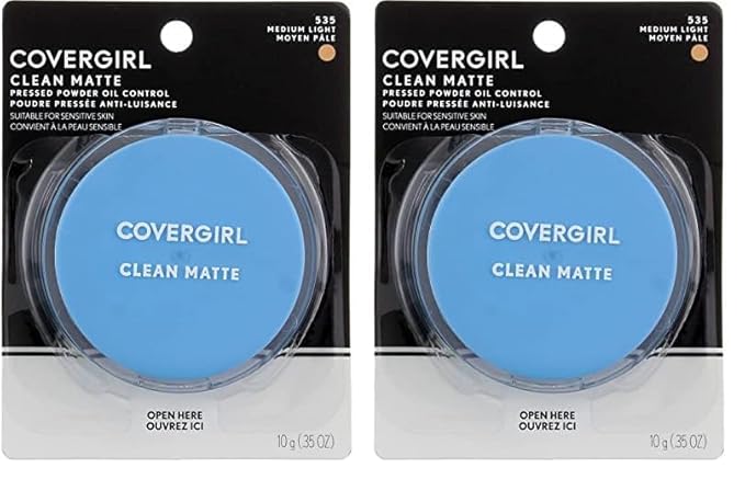 COVERGIRL Clean Matte Pressed Powder Medium Light, 35