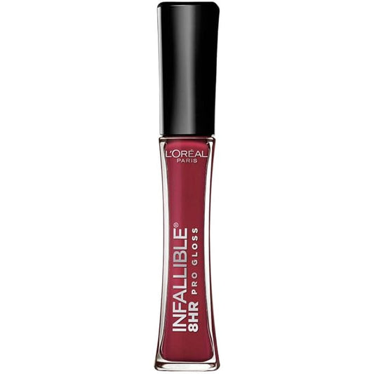 L’Oreal Paris Makeup Infallible 8 Hour Hydrating Lip Gloss, Glistening Berry, 0.21 Fl Oz