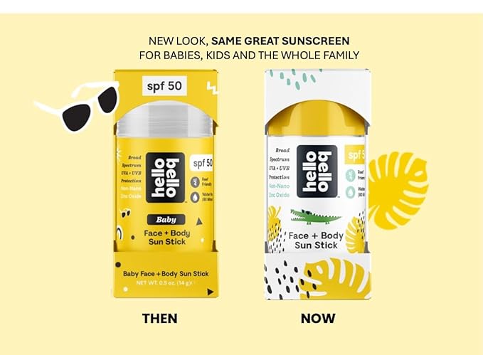 Hello Bello SPF 50 Face + Body Sunscreen Stick, 1oz