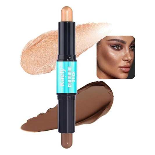 Kaely 2in1 Cream Bronzer Highlighter Stick,Face Shaping Contouring Shades Makeup,07