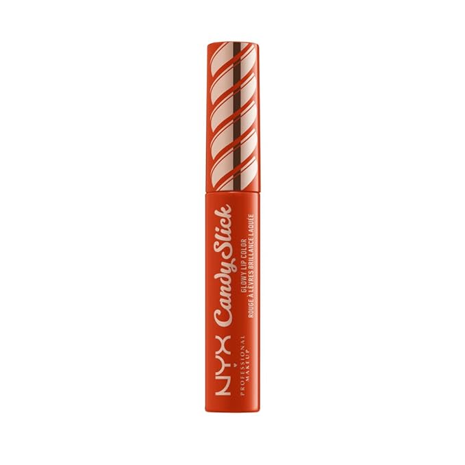 NYX PROFESSIONAL MAKEUP Candy Slick Glowy Lip Color Gloss - Sweet Stash (Orange Red)