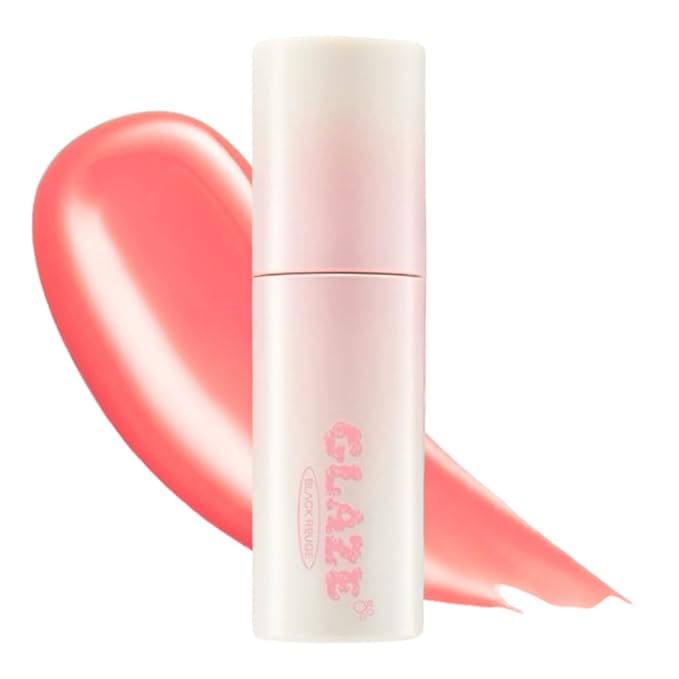 Chewy Lip Glaze, High Shine Lip Gloss, Korean Beauty (GZ02 Fig Fuzz, 3.5 grams)