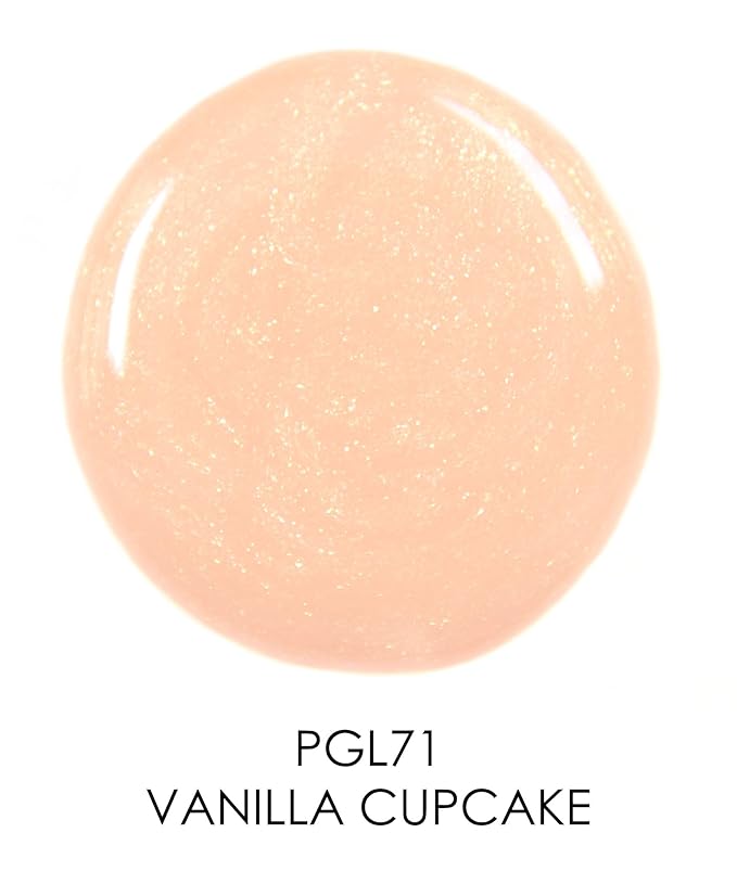 Palladio Lip Gloss, Non-Sticky Lip Gloss, Contains Vitamin E and Aloe, Offers Intense Color and Moisturization, Minimizes Lip Wrinkles, Softens Lips with Beautiful Shiny Finish, Vanilla Cupcake