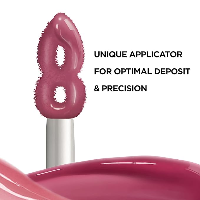 L'Oreal Paris Infallible Pro Gloss Plump Lip Gloss with Hyaluronic Acid, Long Lasting Plumping Shine, Lips Look Instantly Fuller and More Plump, Ruby Sheen, 0.21 fl. oz.