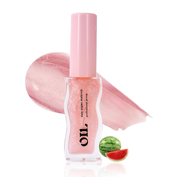 Lip Oil, Moisturizing Lip Glow Oil, Transparent Tinted Moisturizing