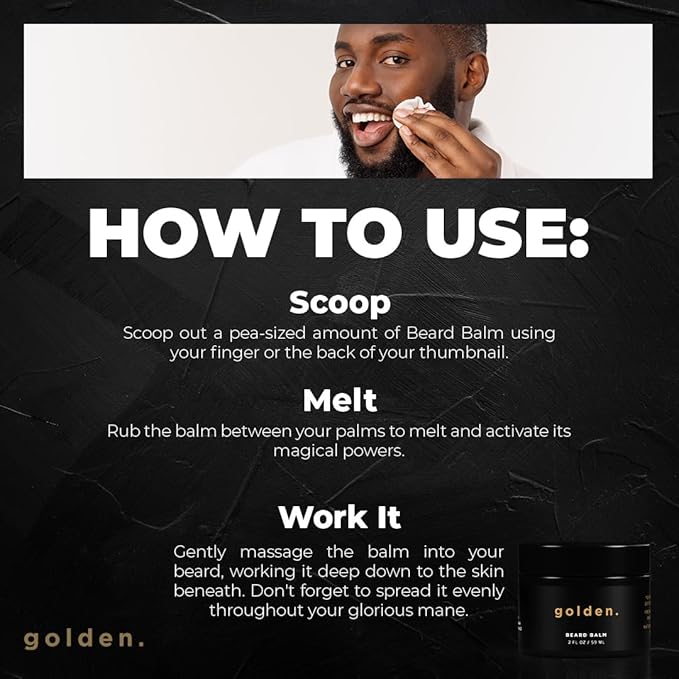 Golden Grooming Co. Beard Balm Oil