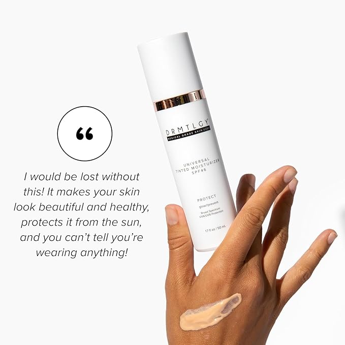 DRMTLGY Universal Tinted Moisturizer with SPF 46. Universal 2 pack 1.7 oz
