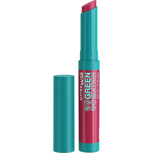 Maybelline Green Edition Balmy Lip Blush, Formulated With Mango Oil, Midnight, Blackberry Purple, 1 Count