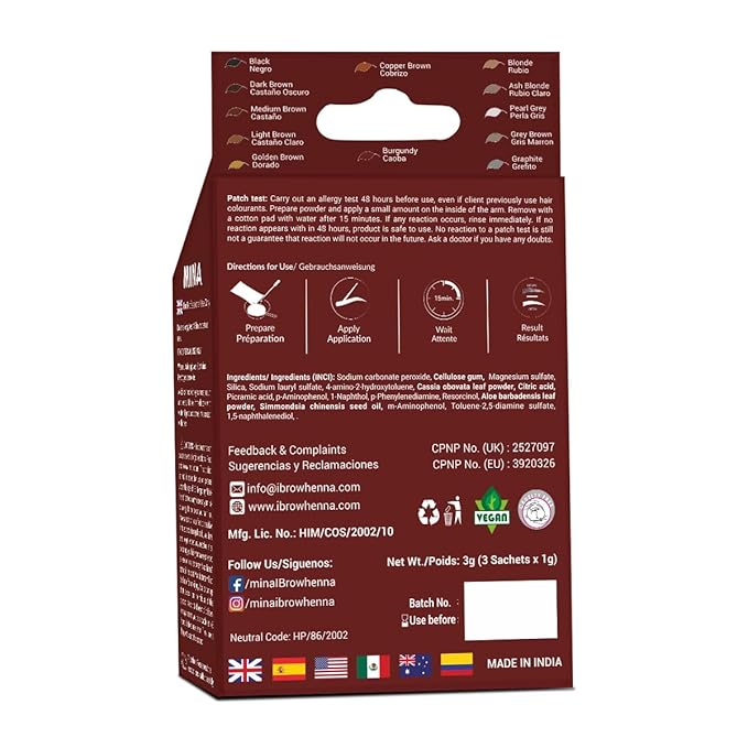 Mina ibrow Hair Color Burgundy|Natural