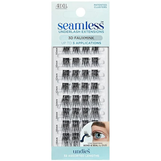 Ardell Seamless 3D Faux Mink Underlash Extensions Refill Kit - DIY Lash Clusters, Customizable Eyelash Extension for Natural Looking Lashes, 1-Pack