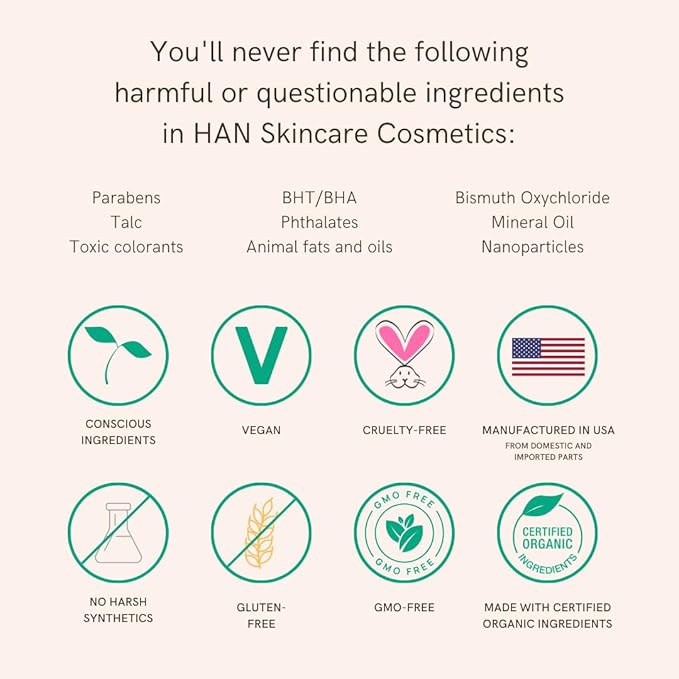 HAN Skincare Cosmetics Vegan, Cruelty-Free 3-in-1 Multistick for | Large