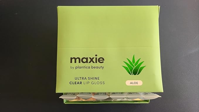 Maxie by Plantico Beauty Clear Lip Polish bulk (12 Pieces) CLEAR/ALOE (ALOE, 12 PCS)