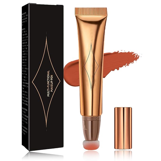 Liquid Contour Beauty Wand,Stick with Cushion Applicator,Cream Contour,Long Blush Stick