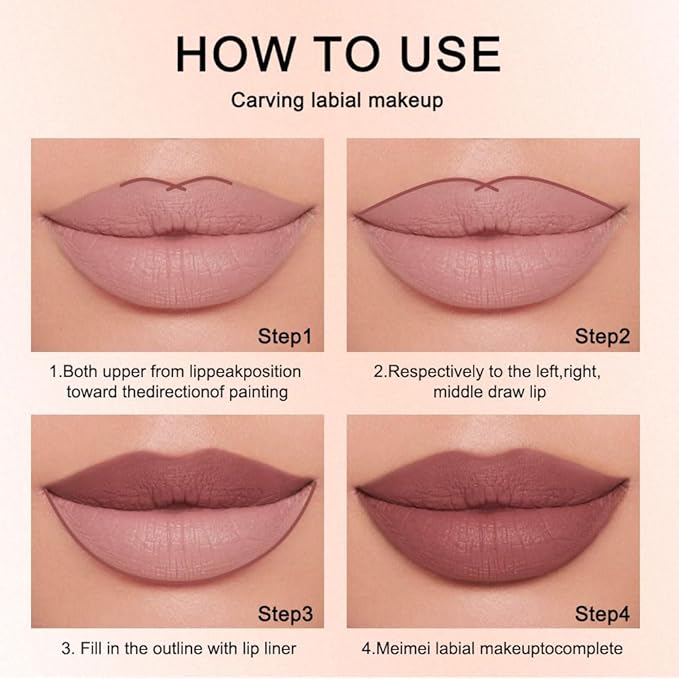 12 Colors lip liner pencils, Modern Classic Lip Liner, Lip Liner Pigmented Vegan Matte, Lasting Finish Lip Liner, Luxurious Creamy Long Lasting Lip Liner, Prevents Feathering and Fading, (05)