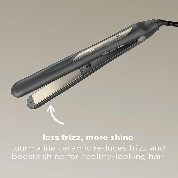 INFINITIPRO by CONAIR Tourmaline Ceramic Flat Iron, 1-inch Digital Flat Iron