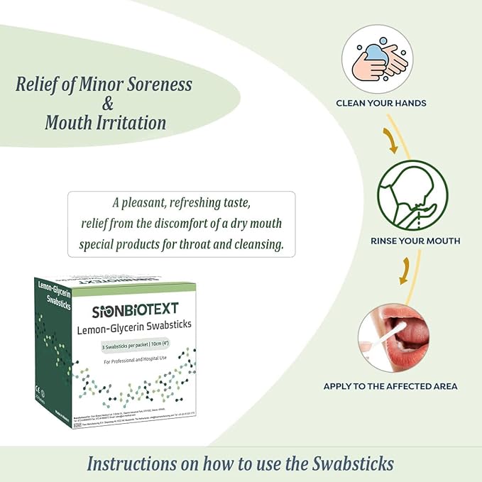 Lemon glycerin swabs (750 count