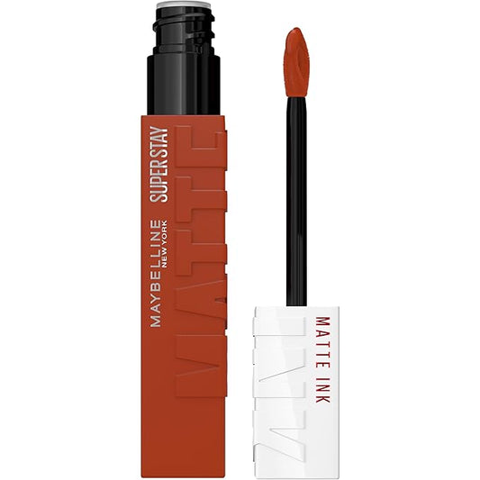 Maybelline Super Stay Matte Ink Liquid Lipstick Makeup, Long Lasting High Impact Color, Up to 16H Wear, Globetrotter, Brown Beige, 1 Count, Packaging May Vary