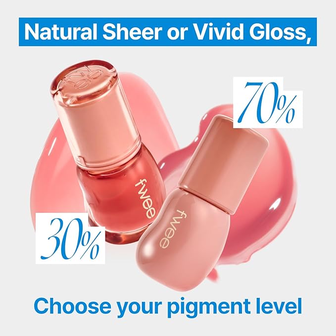 3D Voluming Gloss 70% (Rich) | Lychee 70% | High Shine, Non-Sticky Lip Gloss for Makeup | Long-Lasting, Moisturizing Gel Formula | 30%, 70% Pigment Options | 5.3g