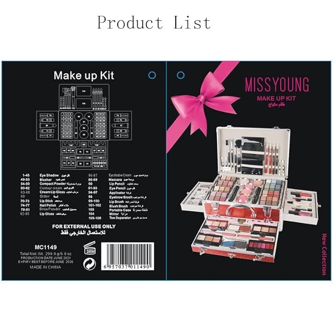 102 Colors Professional make up set,
